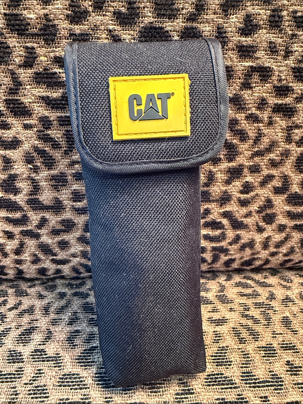 Caterpillar Black Tool Pouch with Yellow CAT Logo